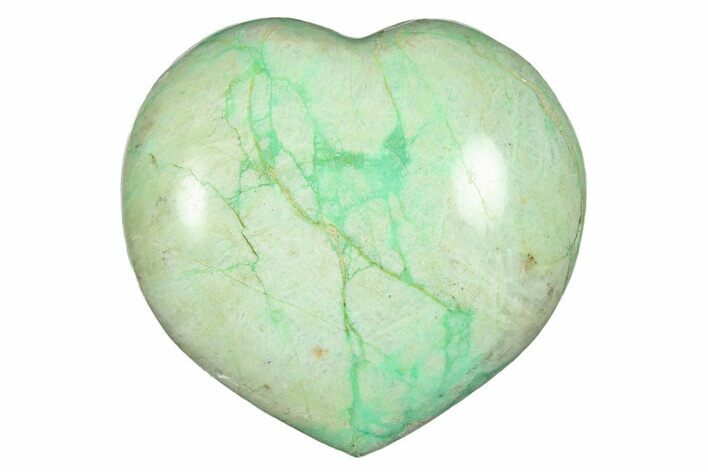 Polished Garnierite Heart - Madagascar #277979